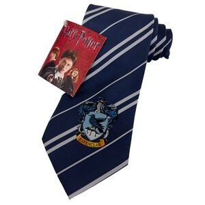 Harry Potter Tie Mens Blue Stripe Ravenclaw House Wizards Elope Silk Necktie‎